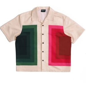 Phoebe's Camp Cropped Button Up Shirt